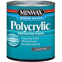 Minwax 23333 Satin Polycrylic Protective Finishes- 1-2 Pint by Minwax